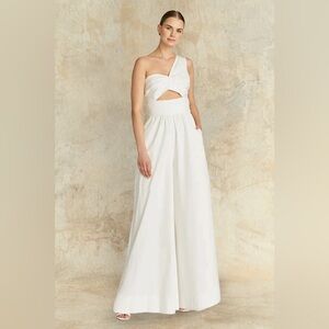 AMUR Laurie One Shoulder Jumpsuit